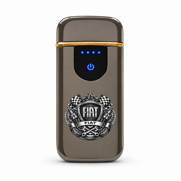 Преміальна електро запальничка із зображенням Fiat - USB спіральна безполум&rsquo;яна в подарунковій коробці ZSL_61 фото
