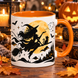 Кружка на Хэллоуин &mdash; керамическая кружка с принтом Halloween, тыква, ведьмочка, привидение KWH006 фото 3