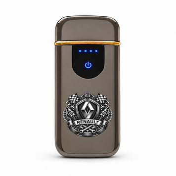 Преміальна електро запальничка із зображенням RENAULT Рено - USB спіральна безполум&rsquo;яна в подарунковій коробці ZSL_75 фото
