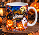 Чашка на Хелловін &mdash; керамічна кружка з принтом Halloween, гарбуз, відьмочка, привид WH041 фото 3