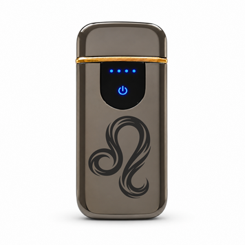 Преміальна електро запальничка зі знаком Зодіака Лев - USB спіральна безполум&rsquo;яна в подарунковій коробці. Знак зодіака Лев ZSL_09 фото