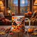 Кружка на Хэллоуин &mdash; керамическая кружка с принтом Halloween, тыква, ведьмочка, привидение WH045 фото 4