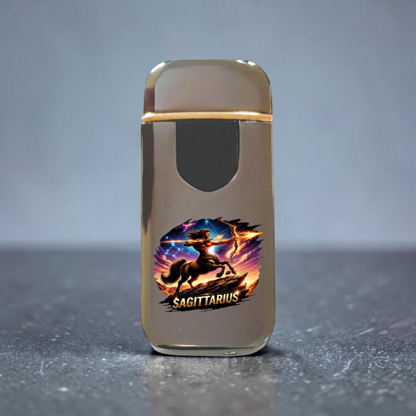 Преміальна електро запальничка Стрілець - USB спіральна безполум&rsquo;яна в подарунковій коробці. Знак зодіака Стрілець ZSL_28 фото