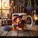 Кружка на Хэллоуин &mdash; керамическая кружка с принтом Halloween, тыква, ведьмочка, привидение WH046 фото 4