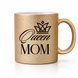 Глітерна керамічна чашка Queen Mom, для Мами/Матері/Матусі - Подарунок Мамі (330 мл) GL_B_023 фото 1