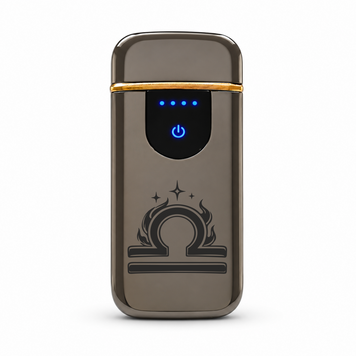 Преміальна електро запальничка зі знаком Зодіака Терези - USB спіральна безполум&rsquo;яна в подарунковій коробці. Знак зодіака Терези ZSL_17 фото
