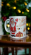 Глітерна керамічна чашка "Щасливого Різдва" (Merry Christmas) - з Санта Клаусом/Святим Миколаєм/ Дідусем (Дідом) Морозом GL_B_NG014 фото 8