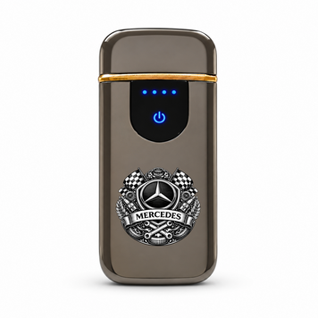 Преміальна електро запальничка із зображенням MERCEDES Мерседес - USB спіральна безполум&rsquo;яна в подарунковій коробці ZSL_69 фото
