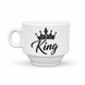 Чашка для кофе Эспрессо 80 мл с изображением "Король - King" - подарочная чашка для мужчины или женщины CE004 фото 1