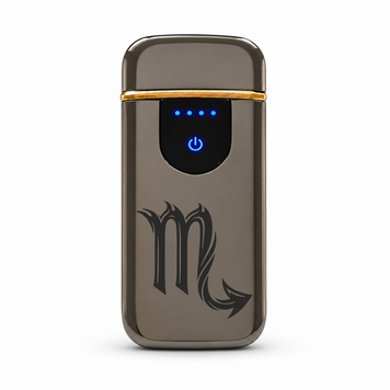 Преміальна електро запальничка з Скорпіоном - USB спіральна безполум&rsquo;яна в подарунковій коробці. Знак зодіака Скорпіон ZSL_20 фото