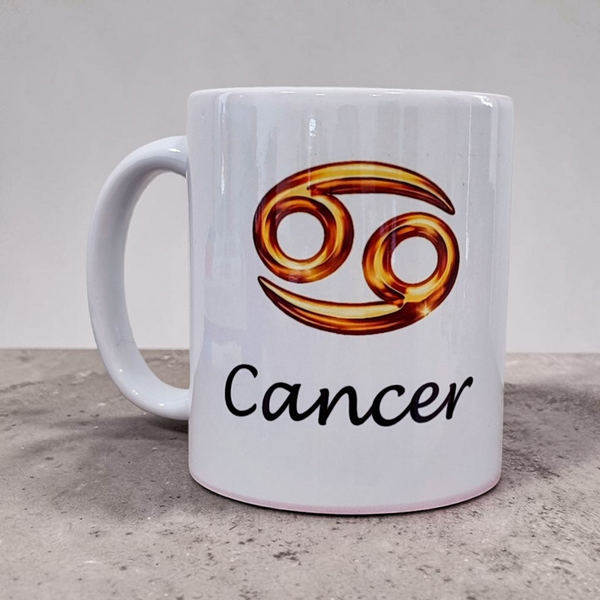 Керамічна чашка Знак Зодіаку Рак- Подарунок Раку, стильна кружка з принтом Cancer WZS_03 фото