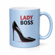 Глітерна керамічна чашка Lady Boss - для Успішної Леді GL_S_001 фото 1
