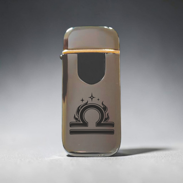 Преміальна електро запальничка зі знаком Зодіака Терези - USB спіральна безполум&rsquo;яна в подарунковій коробці. Знак зодіака Терези ZSL_17 фото