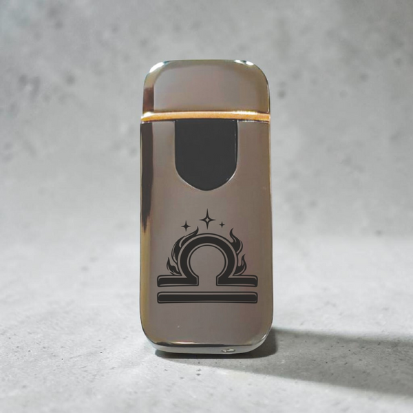 Преміальна електро запальничка зі знаком Зодіака Терези - USB спіральна безполум&rsquo;яна в подарунковій коробці. Знак зодіака Терези ZSL_17 фото