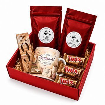 Подарочный набор к Дню учителя с чашкой, чаем, кофе и сладостями - готовый подарок учителю 1124 фото