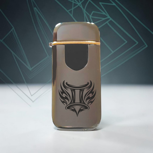 Преміальна електро запальничка з Близнюками - USB спіральна безполум&rsquo;яна в подарунковій коробці. Знак зодіака Близнюки ZSL_23 фото