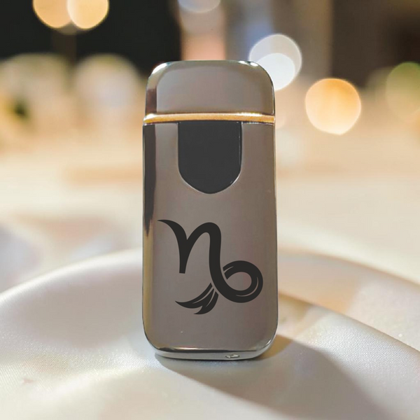 Преміальна електро запальничка з зображенням Козеріг - USB спіральна безполум&rsquo;яна в подарунковій коробці. Знак зодіака Козеріг ZSL_32 фото